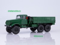 Коллекционная масштабная модель 1:43 Бортовой автомобиль 6х6 КрАЗ-214, зеленый, без тента (АИСТ)